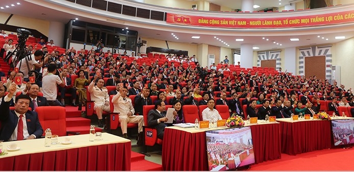 [Photo] Ngày làm việc thứ nhất Đại hội đại biểu Đảng bộ tỉnh Thái Nguyên lần thứ XX, nhiệm kỳ 2020   2025