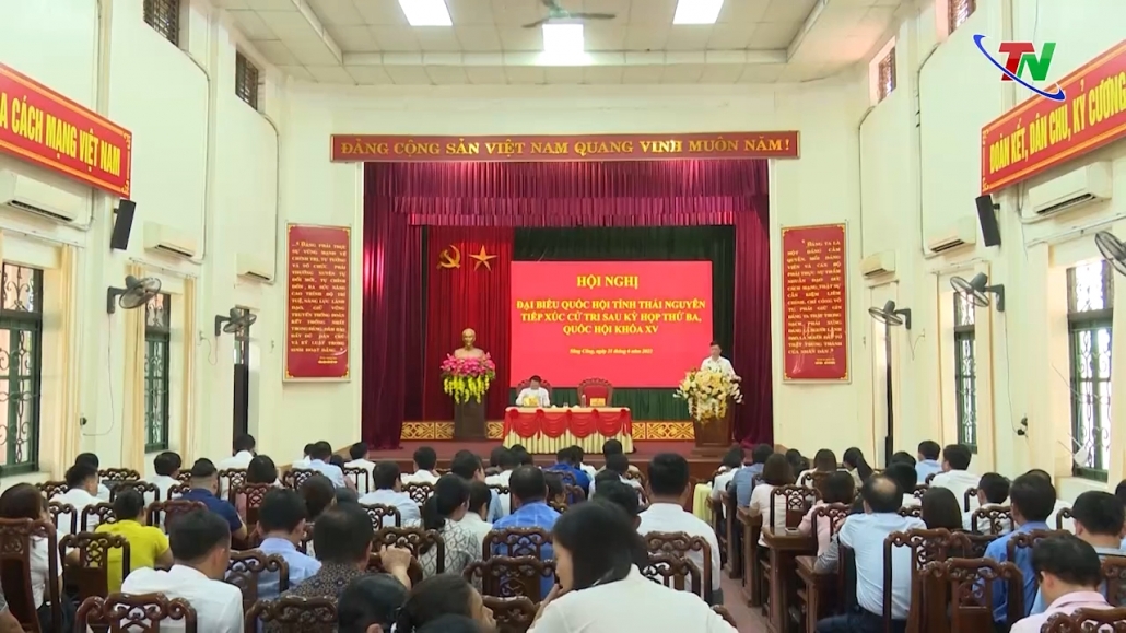 Đoàn Đại biểu Quốc hội tỉnh Thái Nguyên tiếp xúc cử tri TP Sông Công