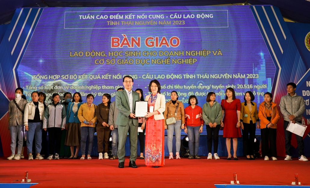 Khai mạc Tuần cao điểm kết nối cung - cầu lao động tỉnh Thái Nguyên năm 2023 Khai mạc Tuần cao điểm kết nối Cung - Cầu lao động tỉnh Thái Nguyên năm 2023