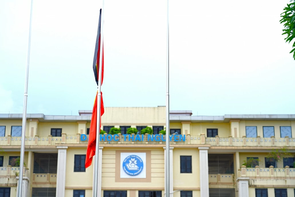 [Photo] Thái Nguyên treo cờ rủ trước ngày Quốc tang Tổng Bí thư Nguyễn Phú Trọng