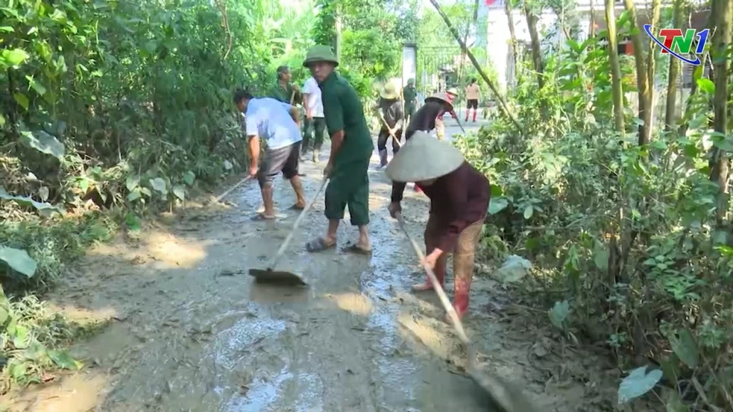 Phú Bình: Khẩn trương khắc phục hậu quả sau mưa bão