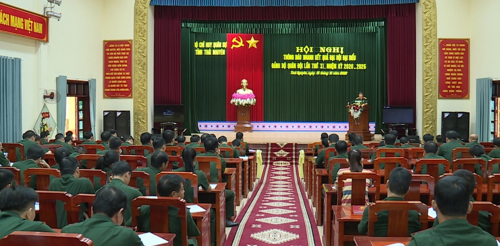 Đảng bộ Quân sự tỉnh Thái Nguyên thông báo kết quả Đại hội Đảng