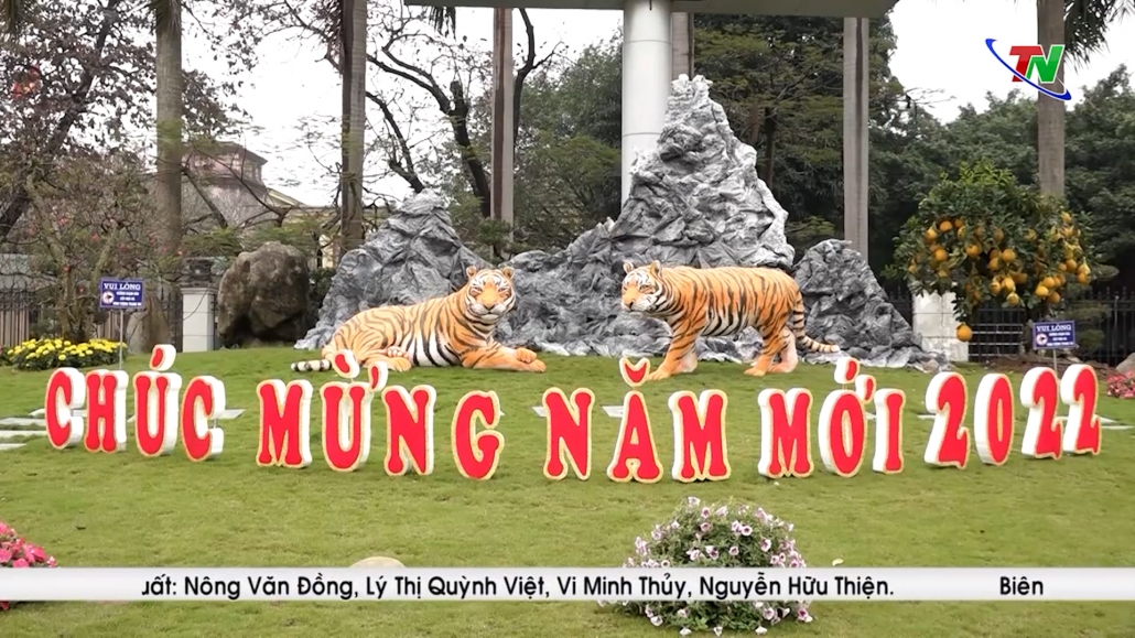 Đặc sắc tượng linh vật hổ tại TP Thái Nguyên